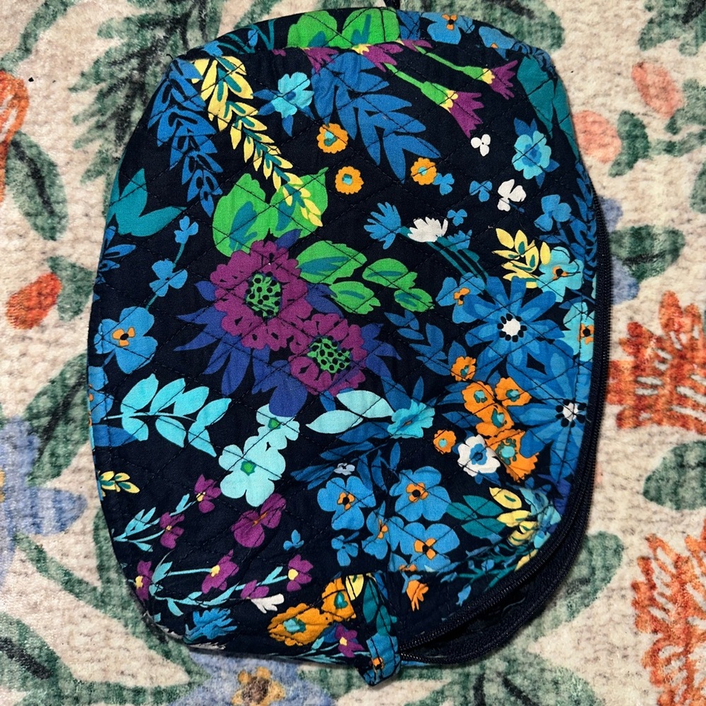 Vera Bradley Quilted Black Pouch